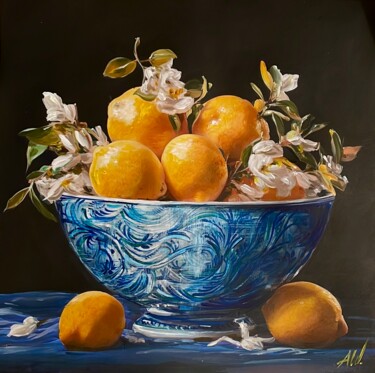Lemons still life ( Acrylic on canvas )